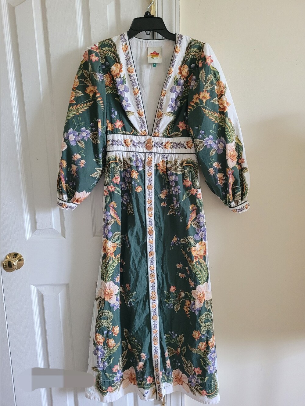 Farm Rio Midi Cotton Dress - Picture 4 of 7